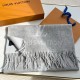 Replica Sciarpe in cashmere Louis Vuitton Reykjavik LV M71126 Grigio
