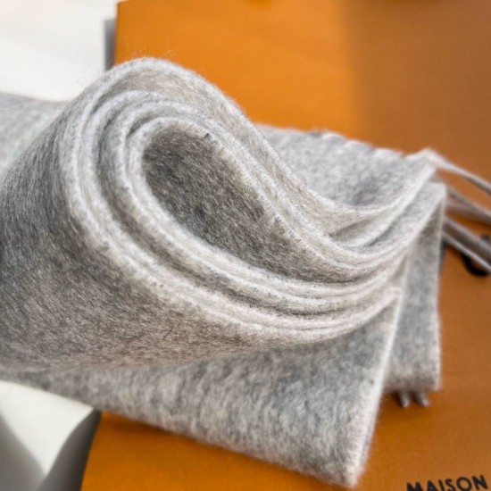 Replica Sciarpe in cashmere Louis Vuitton Reykjavik LV M71126 Grigio