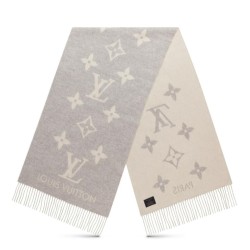 Replica Sciarpe in cashmere Louis Vuitton Reykjavik LV M71126 Grigio