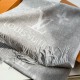 Replica Sciarpe in cashmere Louis Vuitton Reykjavik LV M71126 Grigio