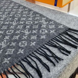 Replica Sciarpe LV con monogram sfumato Louis Vuitton M71607 nere