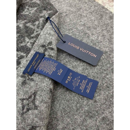 Replica Sciarpe LV con monogram sfumato Louis Vuitton M71607 nere Replica Sciarpe LV con monogram sfumato Louis Vuitton M71607 nere