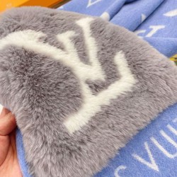 Replica Sciarpe Louis Vuitton Cold Reykjavik Cashmere LV M76342 Blu