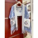 Replica Sciarpe Louis Vuitton Cold Reykjavik Cashmere LV M76342 Blu