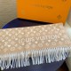 Replica Sciarpa Louis Vuitton Game On Double-Face in cashmere LV M76900 Beige Replica Sciarpa Louis Vuitton Game On Double-Face in cashmere LV M76900 Beige