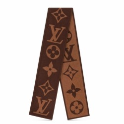 Replica Sciarpa in cashmere con coperta Louis Vuitton Sweet Dreams LV M77379 Marrone