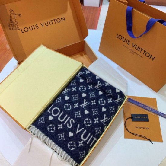 Replica Louis Vuitton Game On LV Sciarpa M77640 Blu
