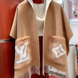 Replica Louis Vuitton LV Cozy Mink Fur Collection Sciarpa LV M77736