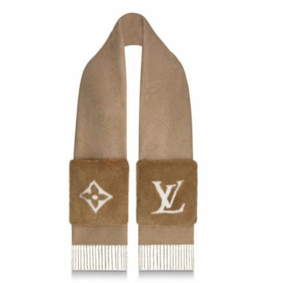 Replica Louis Vuitton LV Cozy Mink Fur Collection Sciarpa LV M77736