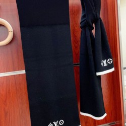 Replica Sciarpe Louis Vuitton LV Headline LV M77928 Nero