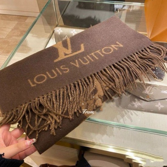 Replica Sciarpa Louis Vuitton Reykjavik LV M78125 Marrone scuro