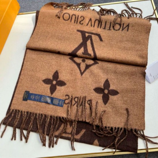 Replica Sciarpa Louis Vuitton Reykjavik LV M78125 Marrone scuro