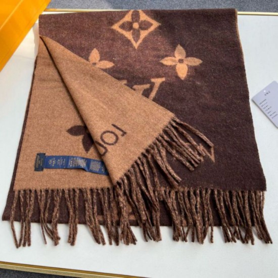 Replica Sciarpa Louis Vuitton Reykjavik LV M78125 Marrone scuro