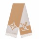 Replica Sciarpa doppia grafica Louis Vuitton M79098 Beige