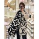 Replica Sciarpa con medaglione Louis Vuitton LV M79212 Nera