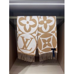 Replica Louis Vuitton M79213 Sciarpa medaglione LV Beige