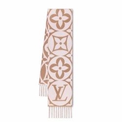 Replica Louis Vuitton M79213 Sciarpa medaglione LV Beige