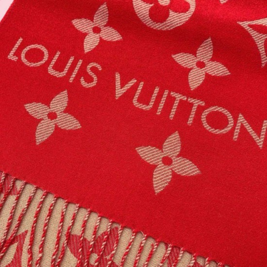 Replica Sciarpa in lana Louis Vuitton LV Essential M79502 Rossa