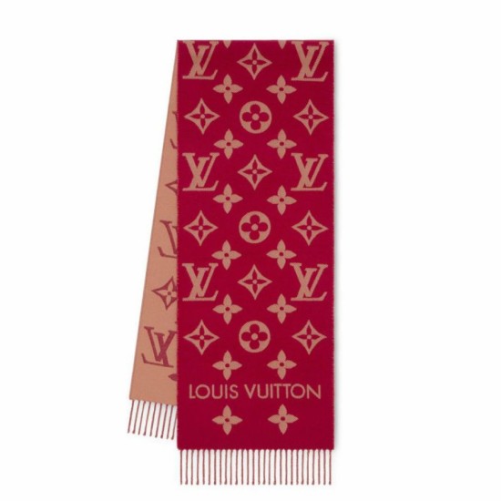 Replica Sciarpa in lana Louis Vuitton LV Essential M79502 Rossa