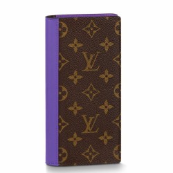 Replica Portafoglio Louis Vuitton Brazza LV M81538 Monogram Macassar