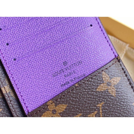 Replica Portafoglio Louis Vuitton Brazza LV M81538 Monogram Macassar
