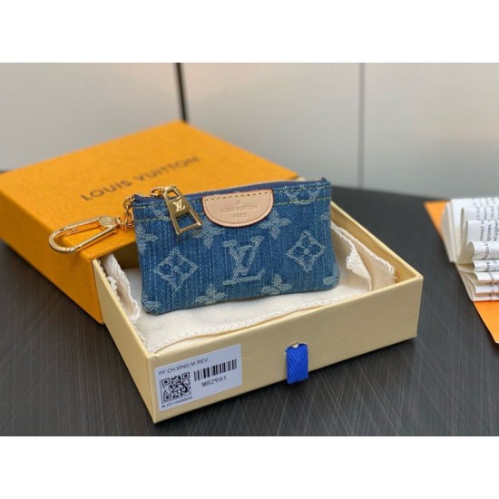 Replica Borsa a tracolla Louis Vuitton per chiavi M82961 Monogram Denim Replica Borsa a tracolla Louis Vuitton per chiavi M82961 Monogram Denim
