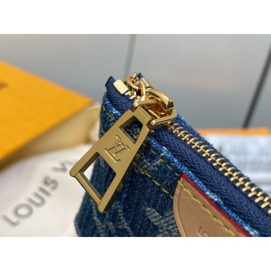 Replica Borsa a tracolla Louis Vuitton per chiavi M82961 Monogram Denim Replica Borsa a tracolla Louis Vuitton per chiavi M82961 Monogram Denim