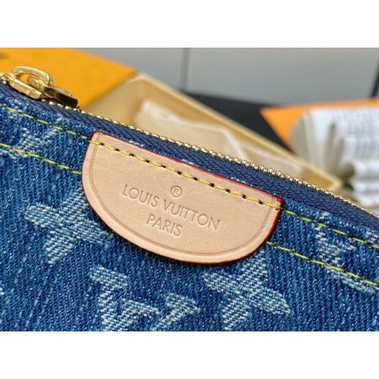 Replica Borsa a tracolla Louis Vuitton per chiavi M82961 Monogram Denim Replica Borsa a tracolla Louis Vuitton per chiavi M82961 Monogram Denim