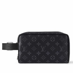 Replica Borsa da uomo Louis Vuitton Locker Dopp Kit M83113 Monogram Eclipse