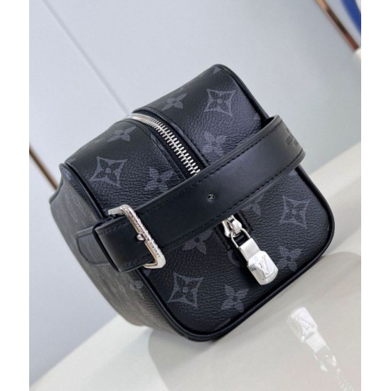 Replica Borsa da uomo Louis Vuitton Locker Dopp Kit M83113 Monogram Eclipse