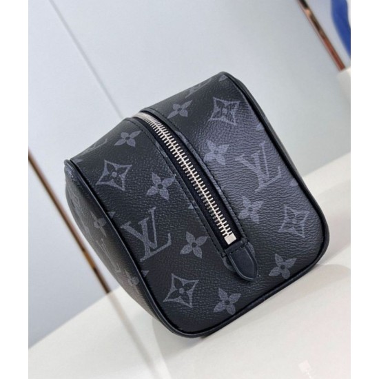 Replica Borsa da uomo Louis Vuitton Locker Dopp Kit M83113 Monogram Eclipse