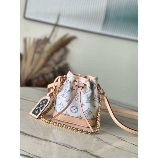 Replica Borsa Louis Vuitton Nano Noe in tessuto monogram M83453