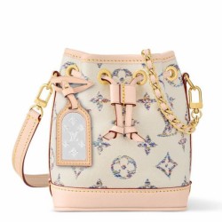 Replica Borsa Louis Vuitton Nano Noe in tessuto monogram M83453