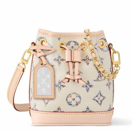 Replica Borsa Louis Vuitton Nano Noe in tessuto monogram M83453