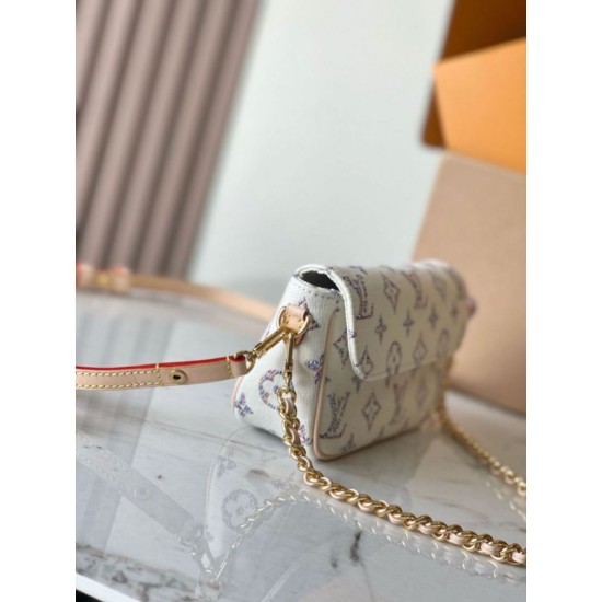 Replica Portafoglio Louis Vuitton con catena Ivy Bag in tessuto monogram M83499