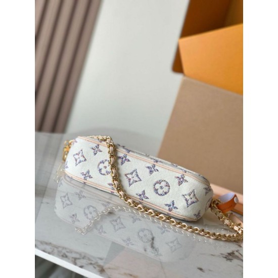 Replica Portafoglio Louis Vuitton con catena Ivy Bag in tessuto monogram M83499