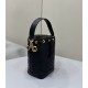 Replica Fendi Mon Tresor secchiello Mini Borsa Fendi Con motivo FF Nera