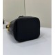 Replica Fendi Mon Tresor secchiello Mini Borsa Fendi Con motivo FF Nera