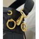 Replica Fendi Mon Tresor secchiello Mini Borsa Fendi Con motivo FF Nera