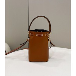 Replica Fendi Mon Tresor secchiello Mini Borsa Fendi Marrone