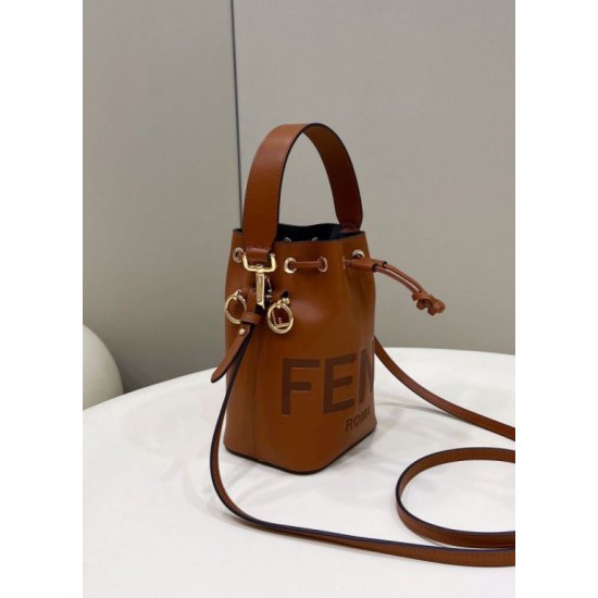 Replica Fendi Mon Tresor secchiello Mini Borsa Fendi Marrone