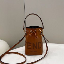 Replica Fendi Mon Tresor secchiello Mini Borsa Fendi Marrone
