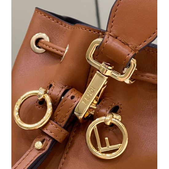Replica Fendi Mon Tresor secchiello Mini Borsa Fendi Marrone