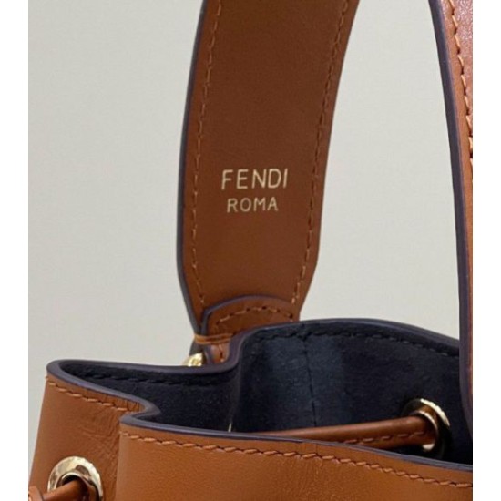 Replica Fendi Mon Tresor secchiello Mini Borsa Fendi Marrone