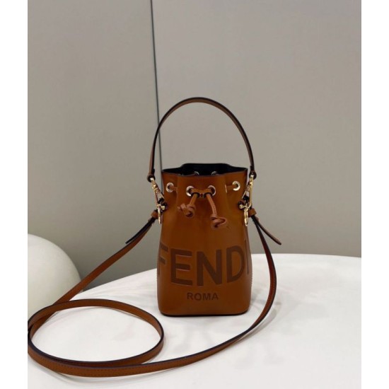 Replica Fendi Mon Tresor secchiello Mini Borsa Fendi Marrone