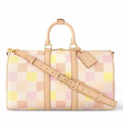 Replica Borsa Louis Vuitton Keepall Bandouliere 45 Damierlicious N40713