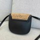Replica Borsa piccola YSL Saint Laurent Kaia in rafia
