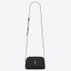 Replica Pouch YSL Saint Laurent Gaby con cerniera trapuntato nero Replica Pouch YSL Saint Laurent Gaby con cerniera trapuntato nero