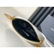 Replica Pouch YSL Saint Laurent Gaby con cerniera bianco trapuntato
