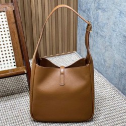 Replica Borse YSL Saint Laurent Le 5 A 7 Supple Small Hobo Marrone